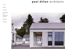 Tablet Screenshot of pauldillonarchitects.com